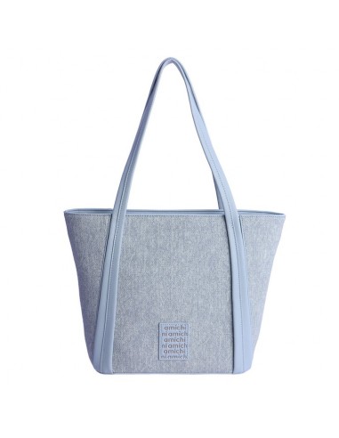 Bolso Shopper Yama Amichi , Rafia, Azul
