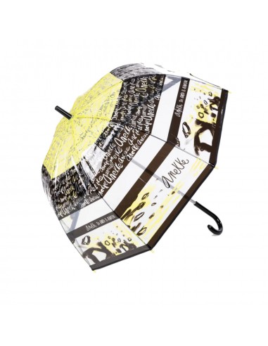 Paraguas Largo de Vinilo Transparente...