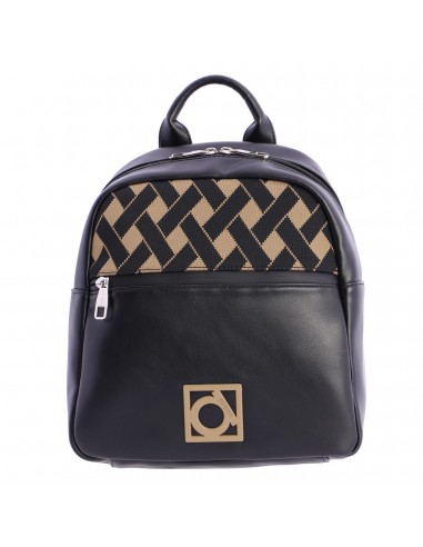Mochila Amichi Casual,  PU , Negro