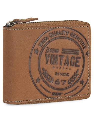 Cartera Americana Cerrada RFID, Piel,...