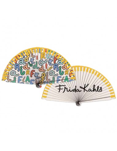 Leque Frida Kahlo Letras, 23cm...