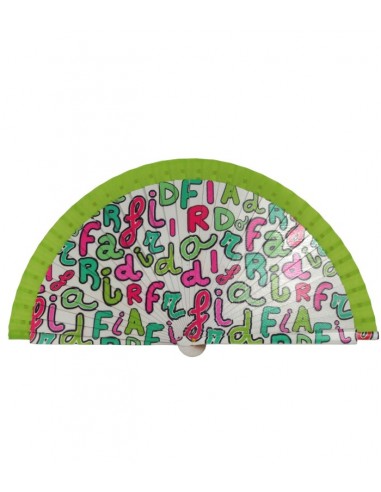 Leque Frida Kahlo Letras, 23cm...