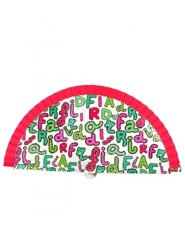 Leque Frida Kahlo Letras, 23cm...