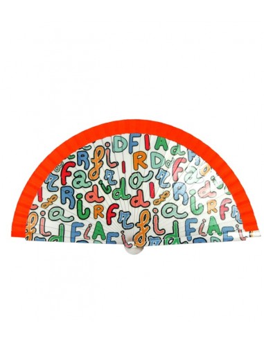 Leque Frida Kahlo Letras, 23cm...